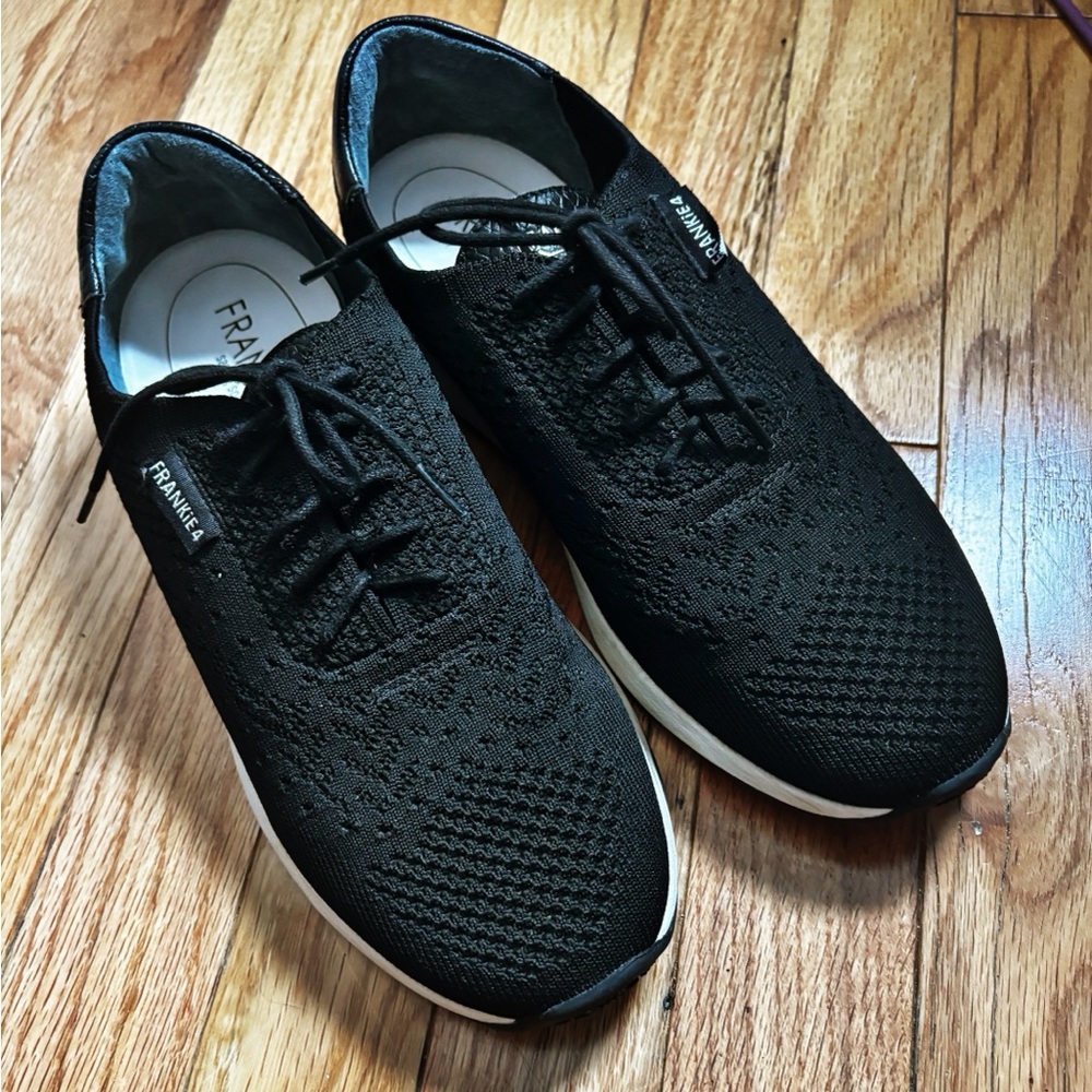 FRANKiE4 Dimity Saving Soles Womens Black Frankie 4 Sneakers Lace up Size 8.5